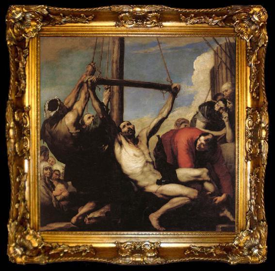 framed  Jose de Ribera The Martyrdom of St. philip, ta009-2
